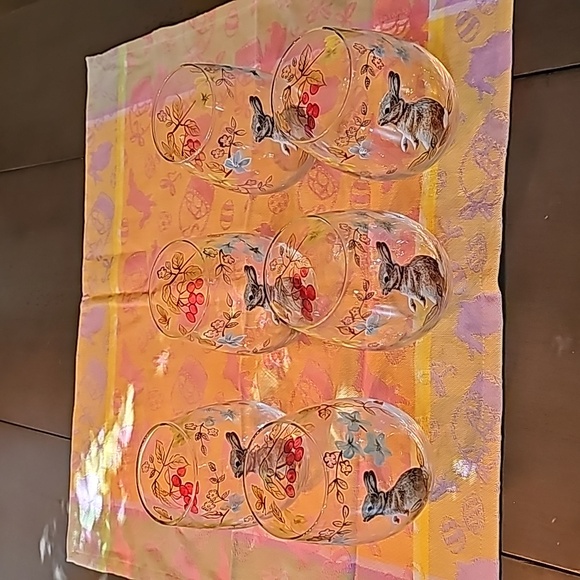 Pier 1 Simon the Bunny Stemless Wine/Water Glasses - Picture 6 of 7